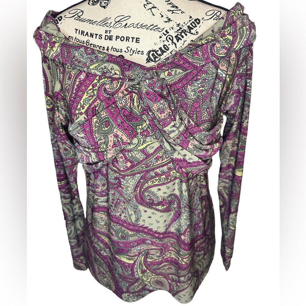 Lauren Ralph Lauren paisley top size medium retails $125